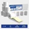 imageAlliance Carbonless Receipt Rolls Paper 3quot x 95 x 716quot Core 2 Ply WhiteCanary 50 Rolls per Carton3 x 100 White  Canary