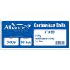imageAlliance Carbonless Receipt Rolls Paper 3quot x 95 x 716quot Core 2 Ply WhiteCanary 50 Rolls per Carton3 x 65 White  Canary  Pink