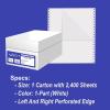 imageAlliance Continuous Computer Paper 95 x 11 Blank Clean Perforated Edge 1Part 92 Bright 20 lb Made In The USA 2400 Sheets2 400 Sheets