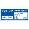 imageAlliance Paper Rolls Bond Engineering 18 x 500 92 Bright 24lb  4 Rolls Per Carton with 3 Core