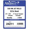 imageAlliance Wide Format Paper 24quot x 150 CAD Bond Rolls 24lb  4 Rolls 24 In x 150 Ft  2quot Core32lb  2 Rolls