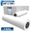 imageAlliance Wide Format Paper 24quot x 150 CAD Bond Rolls 24lb  4 Rolls 24 In x 150 Ft  2quot Core32lb  2 Rolls