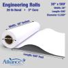 imageAlliance Wide Format Paper Bond Engineering Rolls 2 Rolls 36 In x 500 Ft2 Rolls