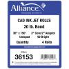 imageAlliance Wide Format Paper CAD Bond Rolls 20lb  100 Rolls 36 In x 300 Ft  2quot Core20lb  4 Rolls