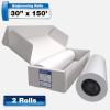 imageAlliance Wide Format Paper Rolls CAD Bond 30quot Widths 2 Rolls 30 In x 300 Ft  2quot Core2 Rolls