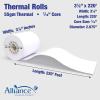 imageThermal Paper Receipt Rolls 214quot x 50 48 Gram Weight BPA Free Grade A Pure 85 White Paper Unique Thermal Coating318 x 220  50 rolls