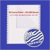 imageAlliance Continuous Computer Paper 95 x 11 Blank Clean Perforated Edge 1Part 92 Bright 20 lb Made In The USA 2400 Sheets192 000 Sheet Pallet
