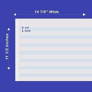 imageAlliance Continuous Computer Paper 1478quot x 11quot12quot Blue Bar 1Pt 20lb 2700Ctn 50CtnsPallet