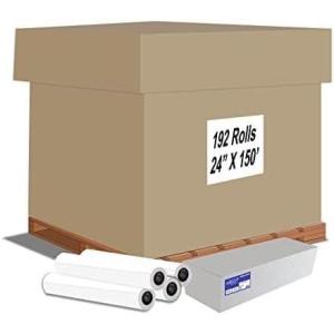imageAlliance Wide Format Paper 24quot x 150 CAD Bond Rolls 24lb  4 Rolls 24 In x 150 Ft  2quot Core20lb  192 Rolls