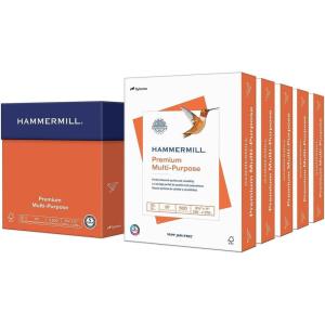 imageHammermill Printer Paper Premium Multipurpose Paper 20 lb 85 x 11  1 Ream 500 Sheets  97 Bright Made in the USA5 Ream  2500 Sheets
