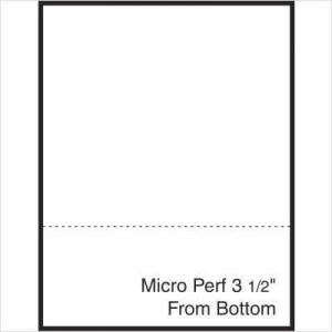 imagePerforated Paper Alliance Laser Cut Sheet 85 x 11 inch 20 lb 92 Bright  Made In The USA 367 ampamp 733 From Bottom 2500 Sheets  Case2 500 SHEETS