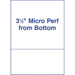 imagePerforated Paper Alliance Laser Cut Sheet 85 x 11 inch 20 lb 92 Bright  Made In The USA 367 ampamp 733 From Bottom 2500 Sheets  Case500 Sheets  Ream
