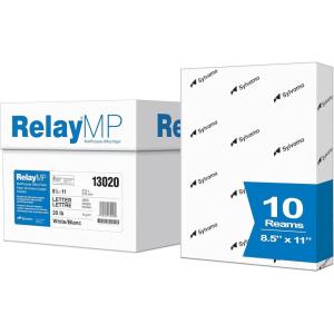 imageRelay MP Multipurpose Copy Paper 20lb 85 x 11 92 Bright  1 Ream  500 Sheets 013080RWhite10 Ream