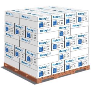 imageRelay MP Multipurpose Copy Paper 20lb 85 x 11 92 Bright  1 Ream  500 Sheets 013080RWhitePallet