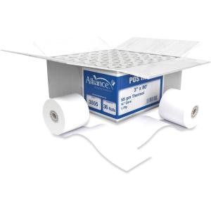 imageThermal Paper Receipt Rolls 214quot x 50 48 Gram Weight BPA Free Grade A Pure 85 White Paper Unique Thermal Coating3 x 80  36 rolls
